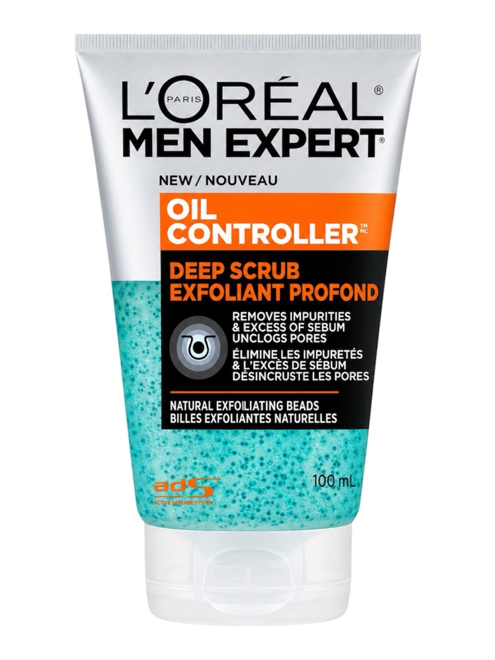L’ORÉAL PARIS FACE WASH SCRUB FOR MEN OIL CONTROLLER 100ML - BRAND NEW